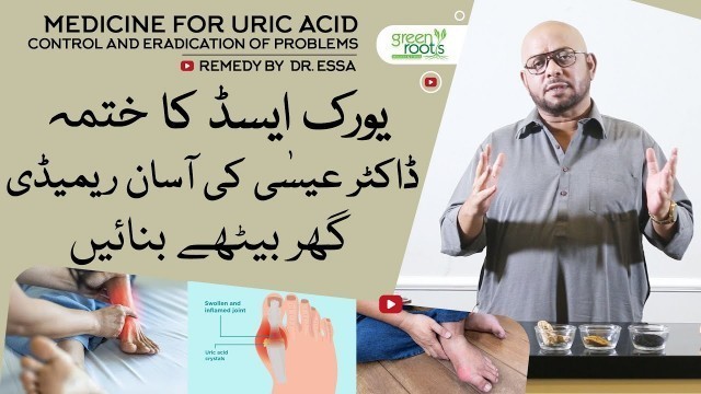 'Uric Acid home treatment remedy by Dr Essa | controls uric acid & eradicates problems | Green Roots'