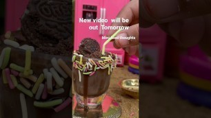 'Miniature Oreo Milkshake l Mini cooking l Mini Food l Oreo Milkshake l #miniaturecooking  #minifood'