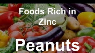 'Foods Rich in Zinc - Peanuts'