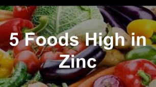 '5 Foods High in Zinc'