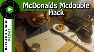 'McDonalds Mcdouble Hack | Homemade Mcdouble | Homemade Hamburger | Mcdonalds Mcdouble'