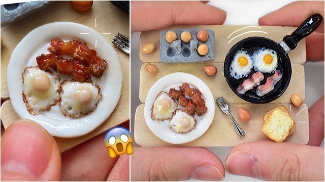 'Miniature Polymer Clay Breakfast Scene Tutorial 