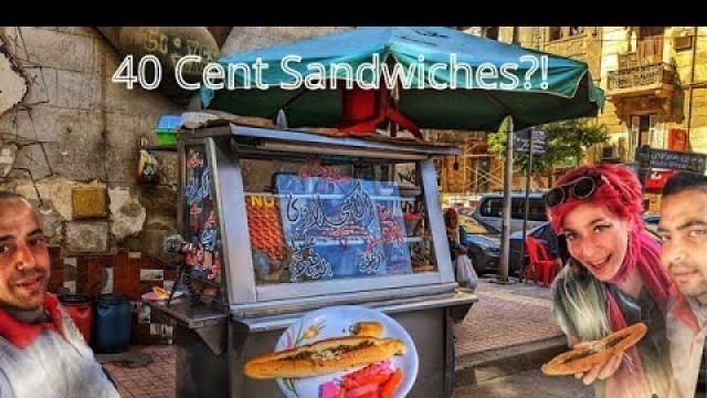 'Kebda Street Cart in Cairo | How much does STREET FOOD Cost in Egypt? | احلى عربية كبده في القاهره'