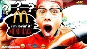 'McDONALD\'S SECRET MENU HACK | McLand Air and Sea Burger Mukbang'