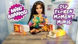 'Let’s Make Food To Go Inside Our Mini Brands Boxes And Our Own Frozen Moment Minis!'