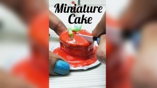 'Miniature food real cooking ♨️ #CAKE recipe |#shorts #tinyfoods #miniaturecooking #minifood'