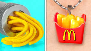 'Holy Grail POLYMER CLAY DIY Ideas || Mini Food, School Supplies, Jewelry And Decor'