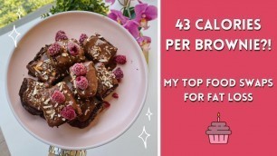 'VEGAN PROTEIN BROWNIE RECIPE! Diet Hacks and Food Swaps to Lose Weight the EASY WAY!'