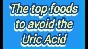 'The top Uric Acid Control Foods'