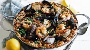 'Spanish Paella Recipe with Seafood'