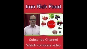 'Iron & Zinc Rich Food'