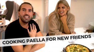 'MAKING PAELLA AND SPANISH TAPAS -  COOKING FOR FRIENDS - FOOD FRIDAY FOOD VLOG'