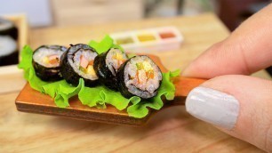 'Easy Miniature Tuna Kimbap Recipe | ASMR Cooking Mini Food'