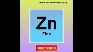 'ZINC - CORONA  IMMUNITY BOOSTER #ADD MORE ZINC RICH FOODS TO YOUR DIET  #STRENGTHEN IMMUNE SYSTEM'