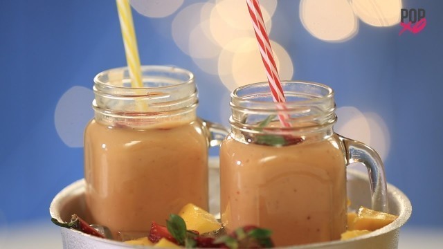 'How To Make Healthy Strawberry Mango Smoothie - POPxo Food'