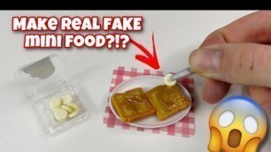 'Make Real Fake Food With Reain?! Mini Verse Make It Real mini food! 