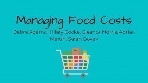 'Managing Food Costs'