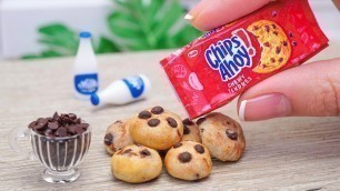 'Crunchy Miniature Chips Ahoy - Chocolate Chip Cookies Recipe | ASMR Cooking Mini Food'