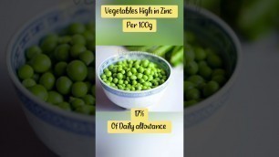 'zinc rich foods -vegetables rich in zinc #shorts'