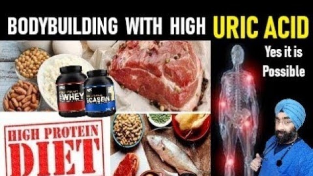 'High Uric Acid? - How much Protein can you take for Bodybuilding | Whey or Soy Dr.Education (Hindi)'