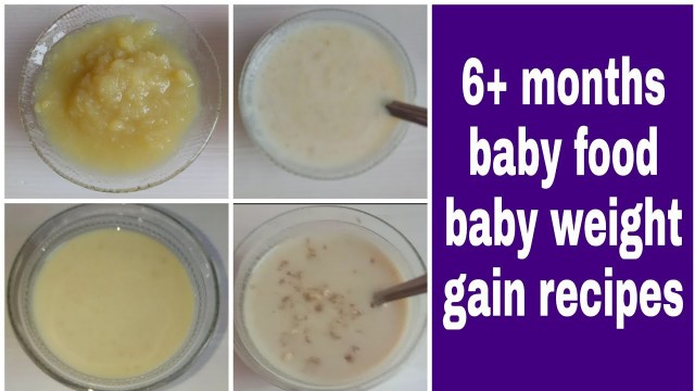 'Baby weight gain food | 6+ months baby food | baby food in telugu | healthy recipes for babies'