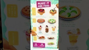 'MGA Mini Verse | Make It Mini Food | 18 to collect | Diner Series 1 | #Shorts'