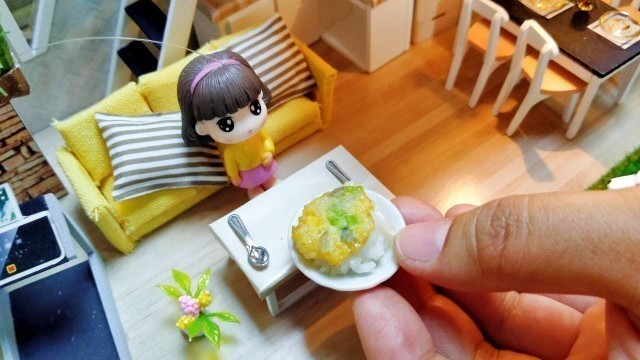 'How To make Thai Fried Omelette in Miniature kitchen | DIY Mini Food In Real Life'