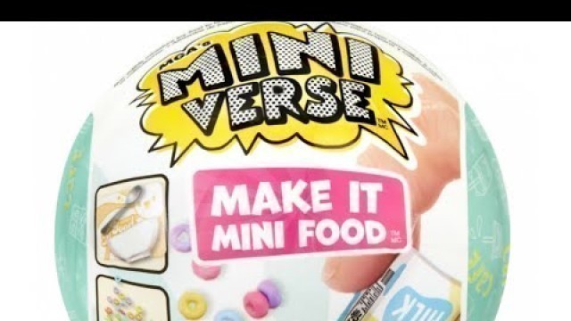 'MGA\'s Miniverse Make It Mini Food Cafe Series 1 (18) Chat resin assembly required small parts 8+'