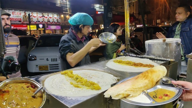 'Most Famous Dosa in Karachi | Masala Chicken Dosa | Bahadur Abad Food Street| Pakistani Street Food'