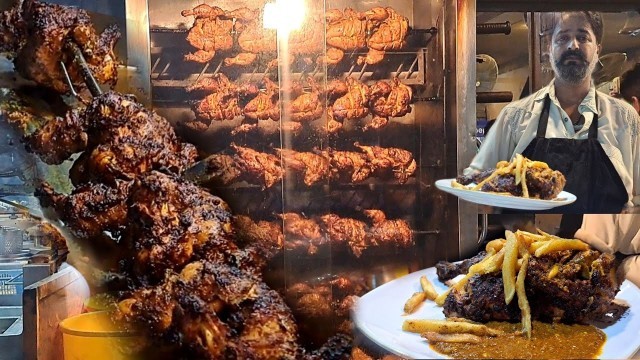 'Street Food EXTREME Grilled Chicken Chargha | Street Food Lahori Chargha.Whole Steam Roasted Chicken'