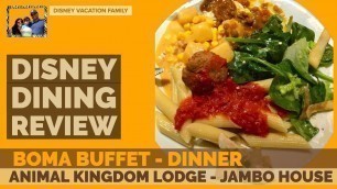 Boma Dinner Buffet | Animal Kingdom Lodge JAMBO HOUSE | Disney Dining Review in 4K