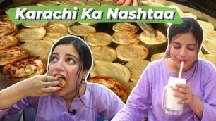 'BEST BREAKFAST IN KARACHI- BAHADURABAD - KARACHI STREET FOOD SERIES - EP O3'