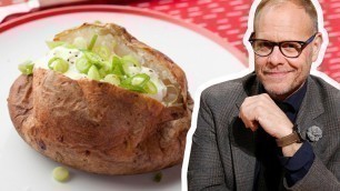 'Alton Brown Makes a Perfect Baked Potato | Good Eats | Food Network'