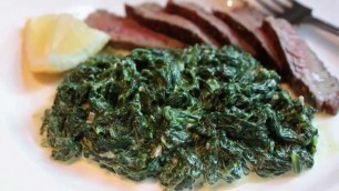 'Fast & Easy Creamed Spinach - Creamy Spinach Side Dish'