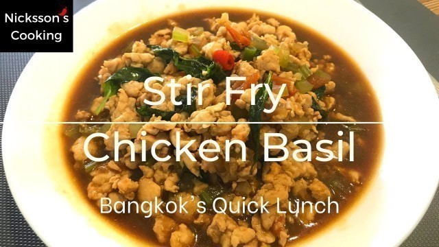 'Stir Fry Chicken Basil Cooking For Dinner Tonight Healthy Recipes Easy Meals'