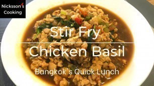 'Stir Fry Chicken Basil Cooking For Dinner Tonight Healthy Recipes Easy Meals'