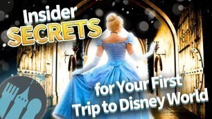 'Insider SECRETS for Your First Trip to Disney World'