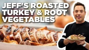 'Jeff Mauro\'s Roasted Turkey and Root Vegetables | The Kitchen | Food Network'