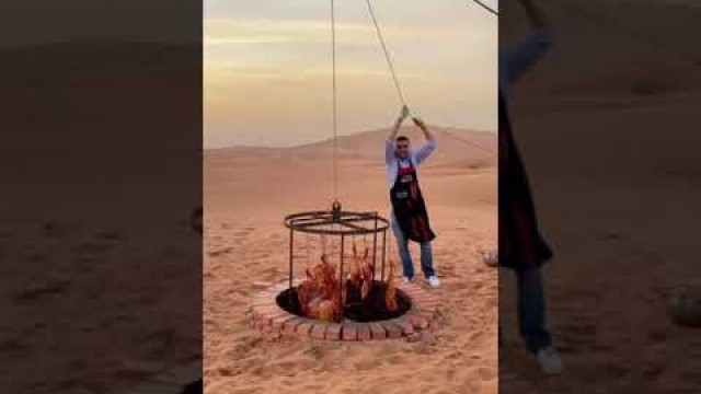 'Czn Burak Cooking delicious food in Dubai desert Safari-31 #Shorts #short'