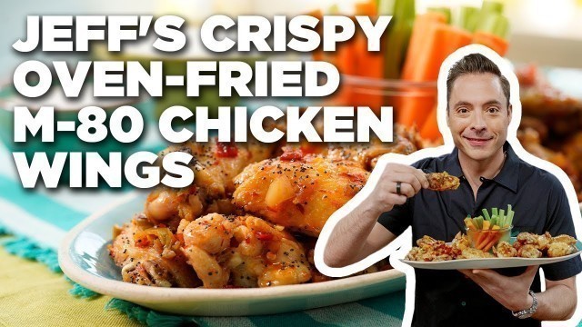 'Jeff Mauro\'s Crispy Oven-Fried M-80 Chicken Wings | The Kitchen | Food Network'