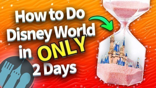 'How to Do Disney World in ONLY 2 Days'