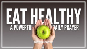 'Prayer To Eat Healthy | Effective Prayer For Healthy Lifestyle'