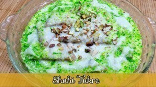 'Shahi Tukre With Suji | Easy And Quick Shahi Tukre By Cook Time With Sanober'