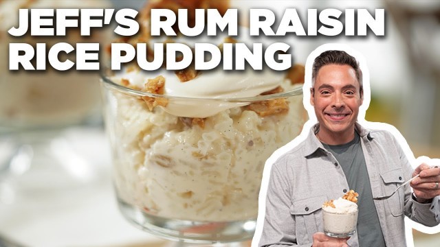 'Jeff Mauro\'s Rum Raisin Rice Pudding | The Kitchen | Food Network'