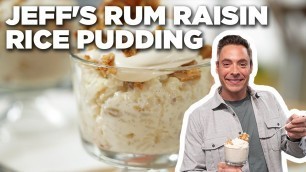 'Jeff Mauro\'s Rum Raisin Rice Pudding | The Kitchen | Food Network'