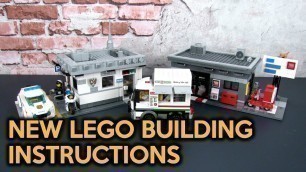 'New Building Instructions for a LEGO Post Office, Police Post & Food Truck'