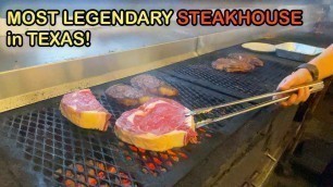 'ULTIMATE Texas SMALL TOWN FOOD TOUR! Most LEGENDARY STEAKHOUSE in Texas!'