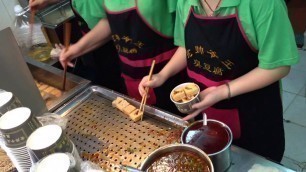 'Preparing Chou Doufu - Stinky Tofu - in Wuhan, Hubei, China'