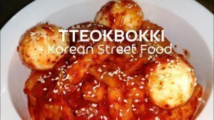 'TTEOKBOKKI Korean Street Food.  Sweet & Spicy Rice Cake, Fish Cake w/ Egg.  Swak sa Panlasang Pinoy!'