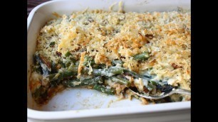 'French Onion Green Bean Casserole Recipe - Thanksgiving Green Bean Side Dish'